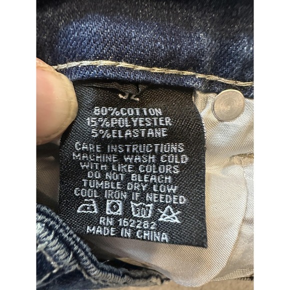 RGSTR Jeans Mens 31x30 Blue Distressed Repair Patch Slim Skinny Stretch Denim - Picture 4 of 16